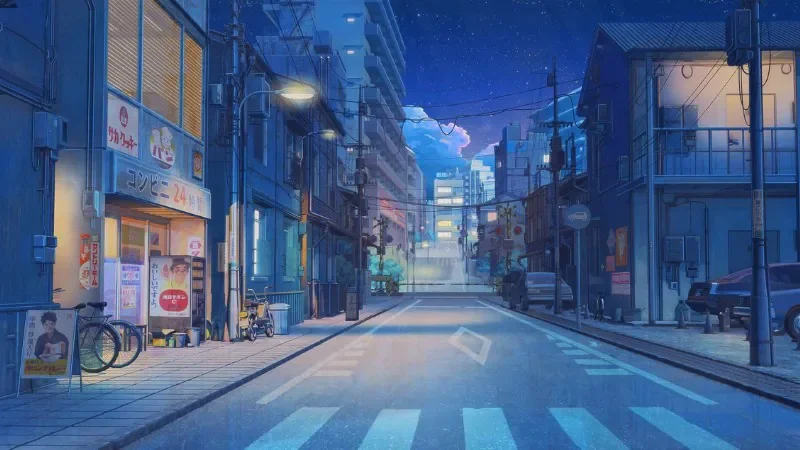 Ảnh phong cảnh anime thành phố - hình 4