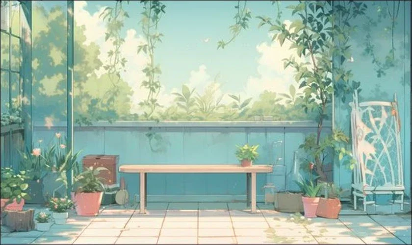 Wallpaper anime chủ đề phong cảnh cho thiết bị