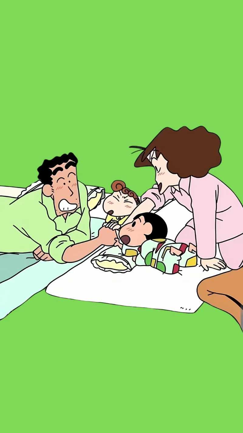 Hình ảnh gia đình Shin Cậu Bé Bút Chì