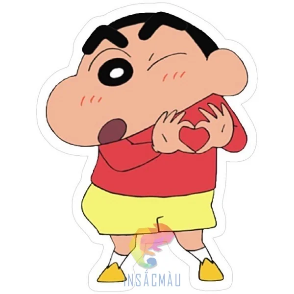 50+ Mẫu Sticker Shin Cậu Bé Bút Chì Cute, Hài Hước, Đáng Yêu - In Sắc Màu