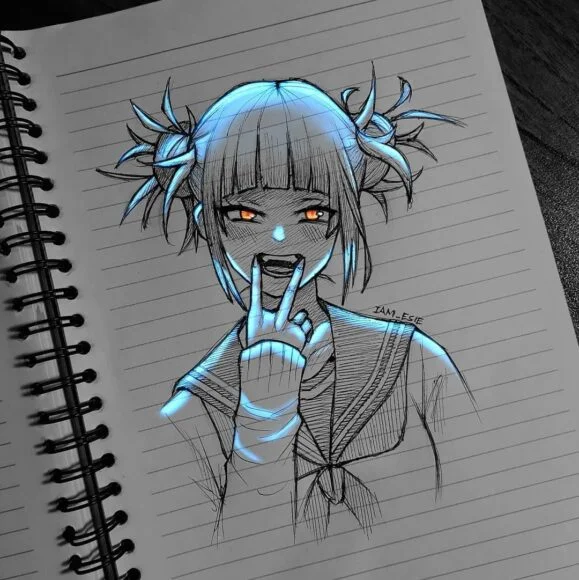 Hình vẽ anime đơn giản độc đáo nhất