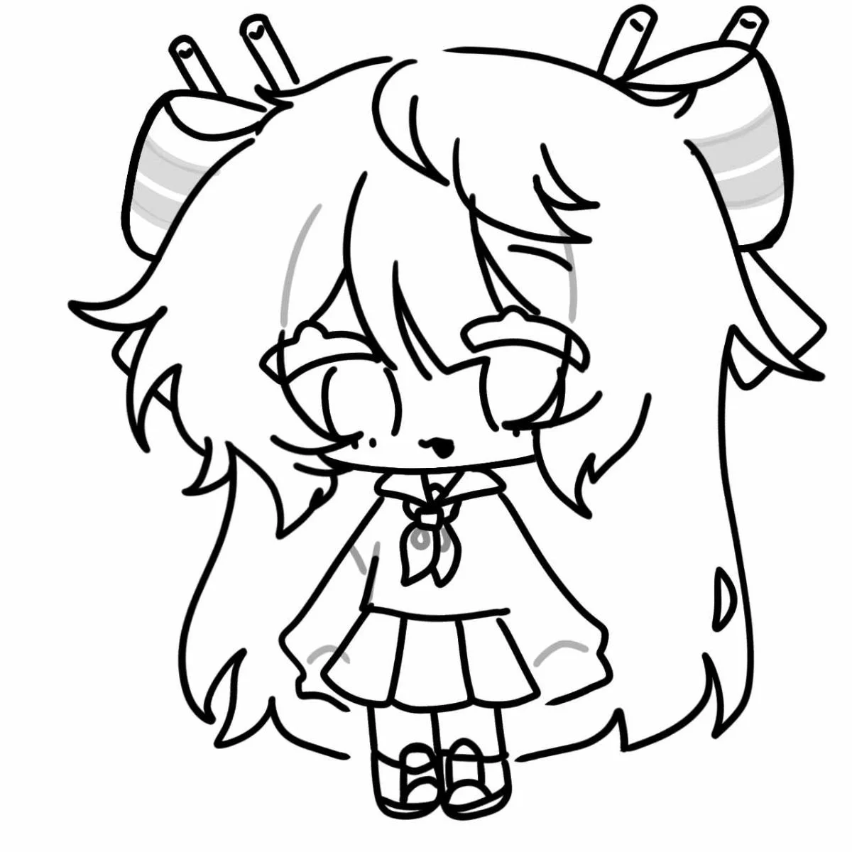 Vẽ Anime Nữ Đơn Giản