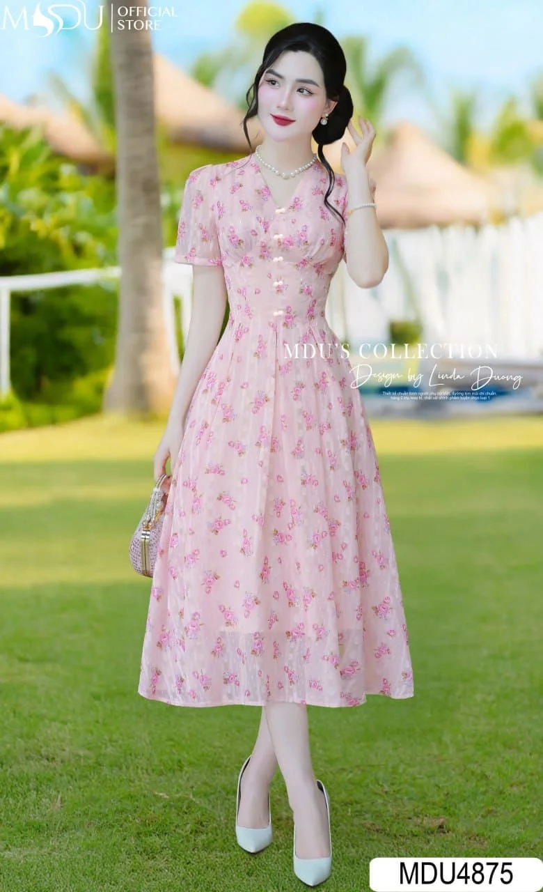 Những Mẫu Váy Dài Đẹp Nhất Cho Phong Cách Đi Biển - Váy Dài Công Sở (2)