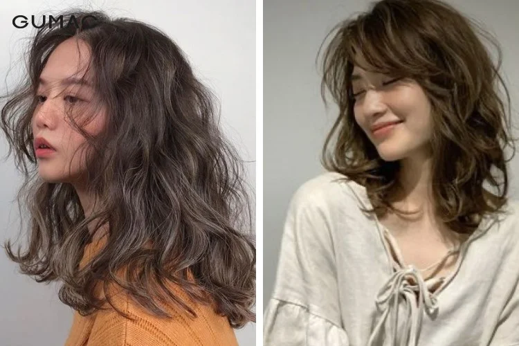Kiểu tóc xoăn hippie dài ngang vai bồng bềnh