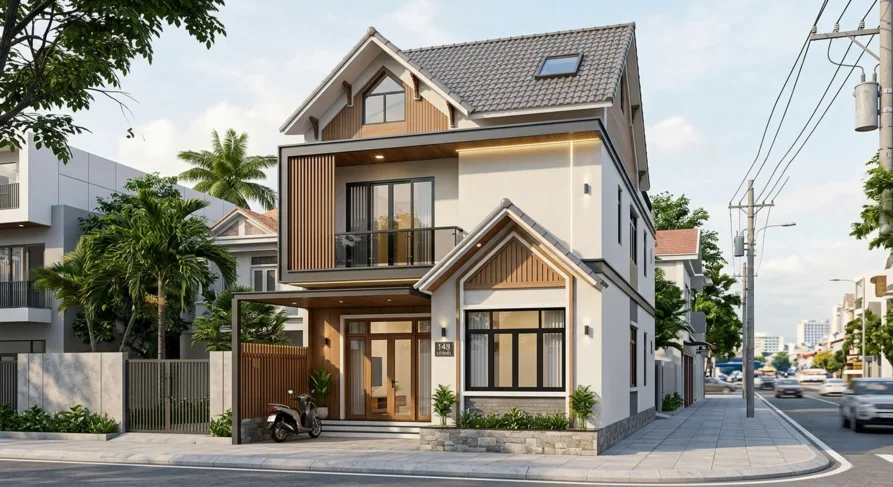nhà 2 tầng hiện đại đơn giản (2)