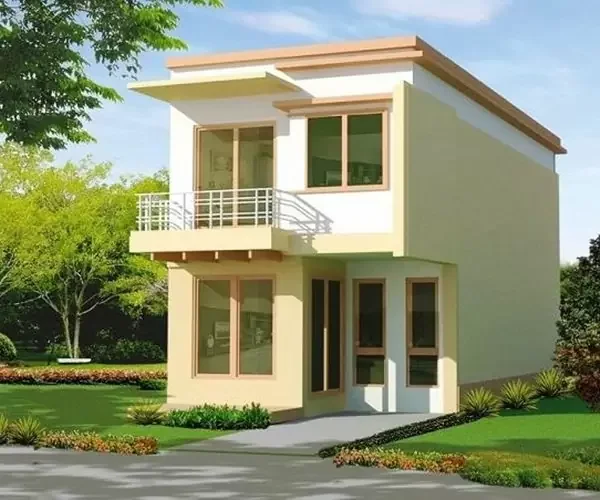 Thiết kế nhà 2 tầng đơn giản, giá rẻ