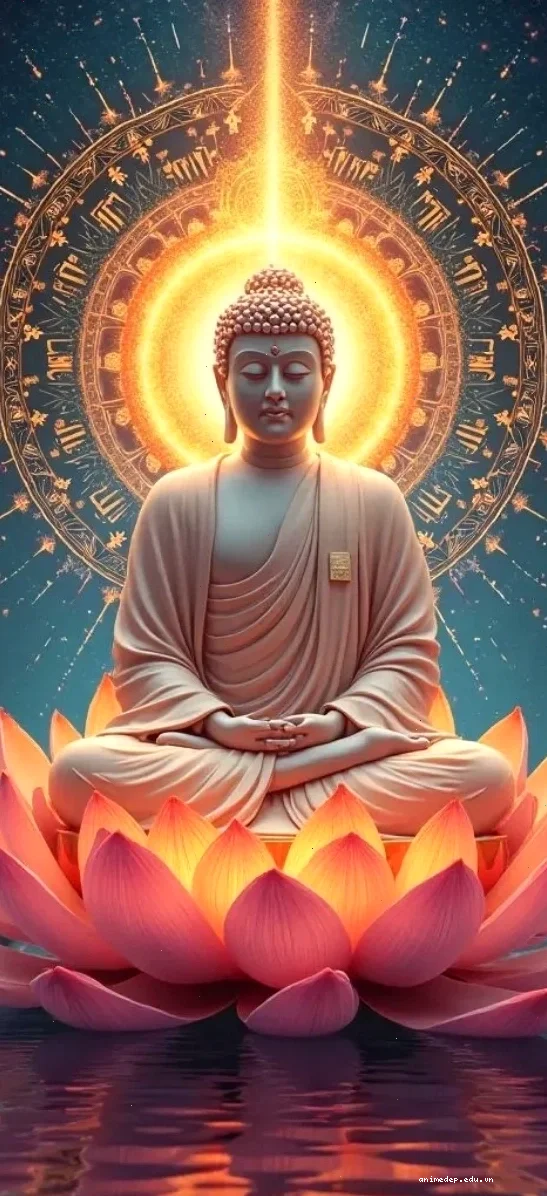 Hình ảnh bàn tay Phật tỏa sáng