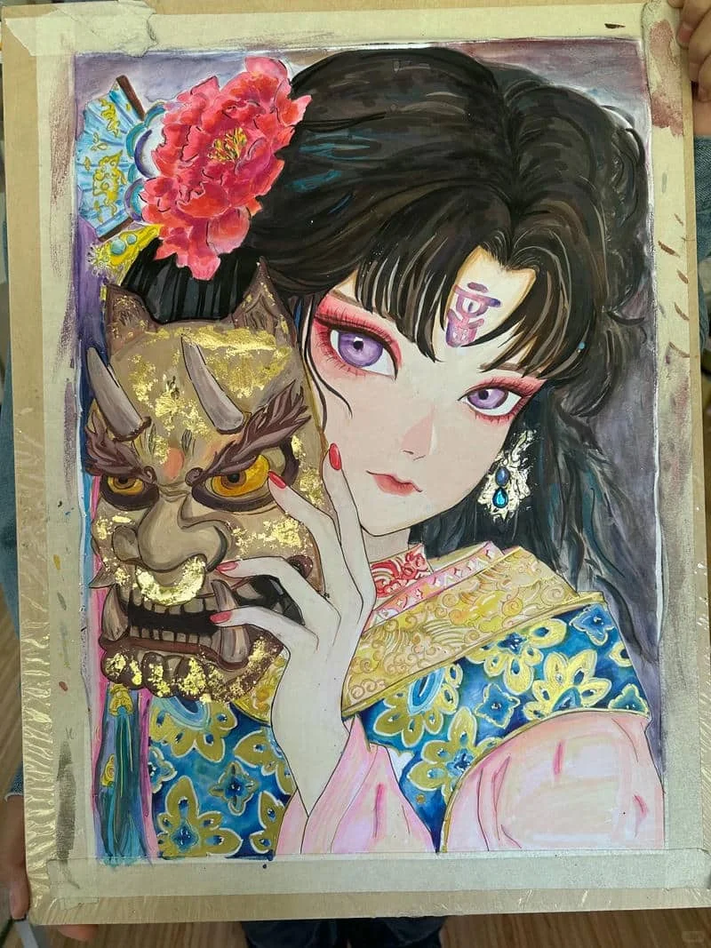 vẽ tranh anime nữ