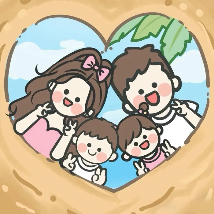 Ngắm bộ 98+ ảnh gia đình chibi cực phẩm làm quà tặng ý nghĩa