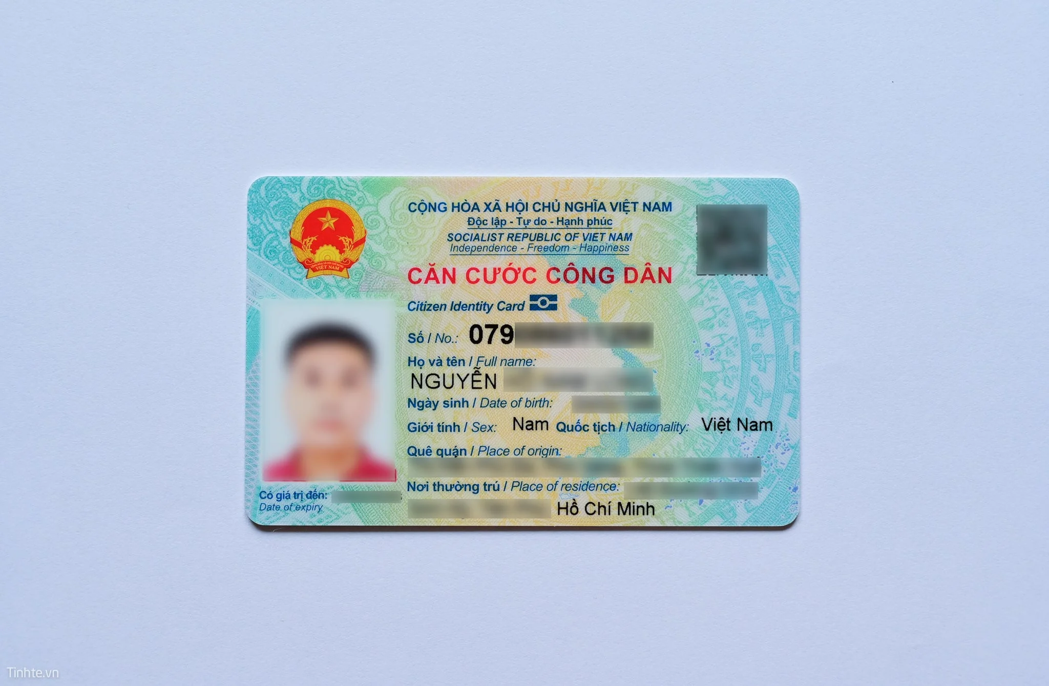 ảnh cccd 2 mặt rõ nét của công dân Việt Nam