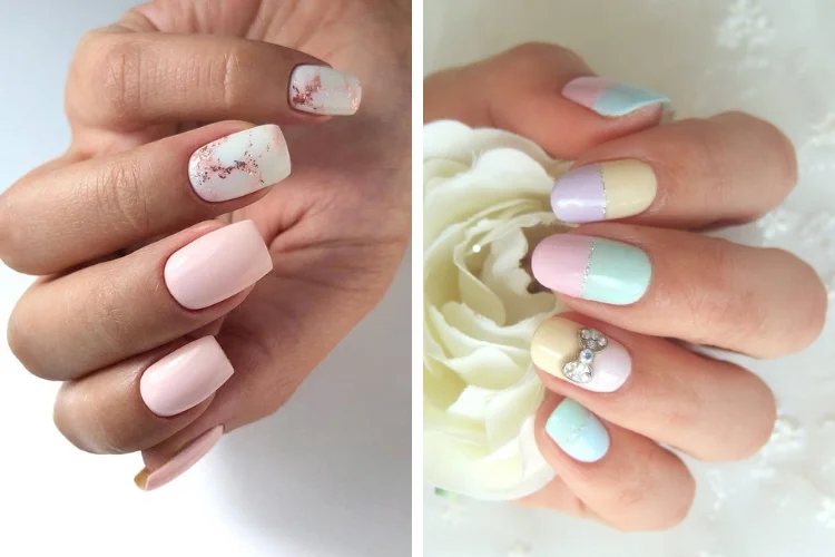 Mẫu nail pastel đẹp nhẹ nhàng (2)