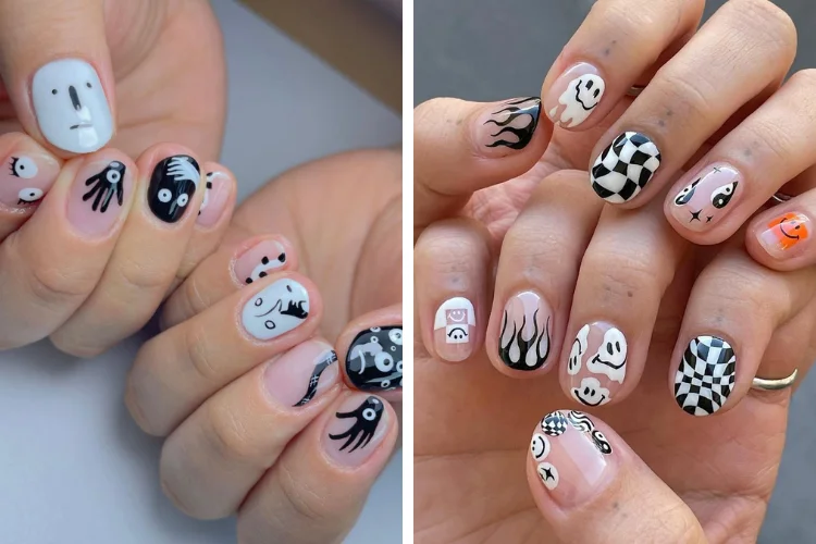 Các mẫu nail vẽ hoạ tiết đẹp cute