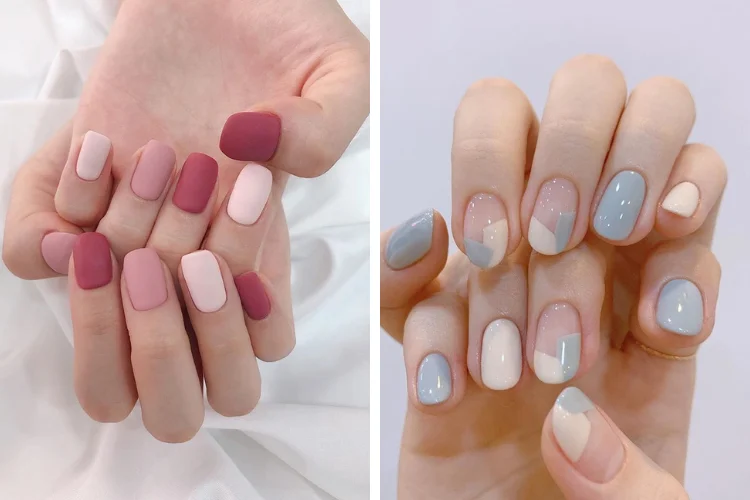 Kiểu nail màu pastel đẹp nhẹ nhàng