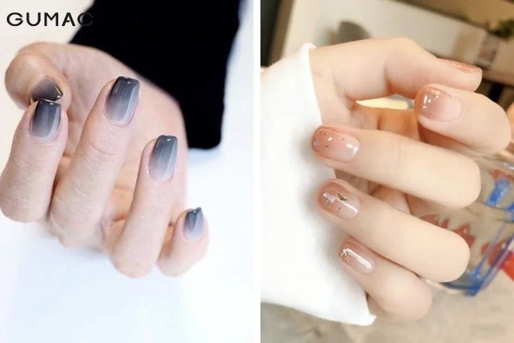 Những mẫu nail ombre tôn da cho móng ngắn