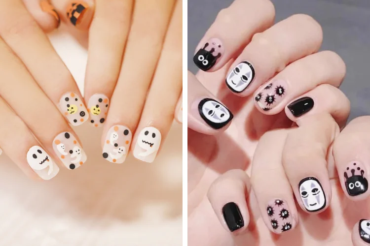 Các mẫu nail vẽ hoạ tiết đẹp cute (2)