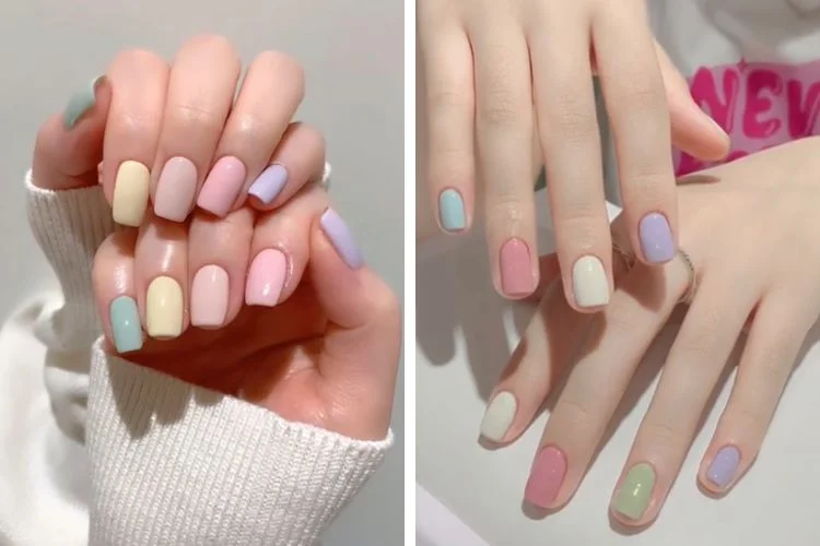 Mẫu nail pastel đẹp nhẹ nhàng (7)