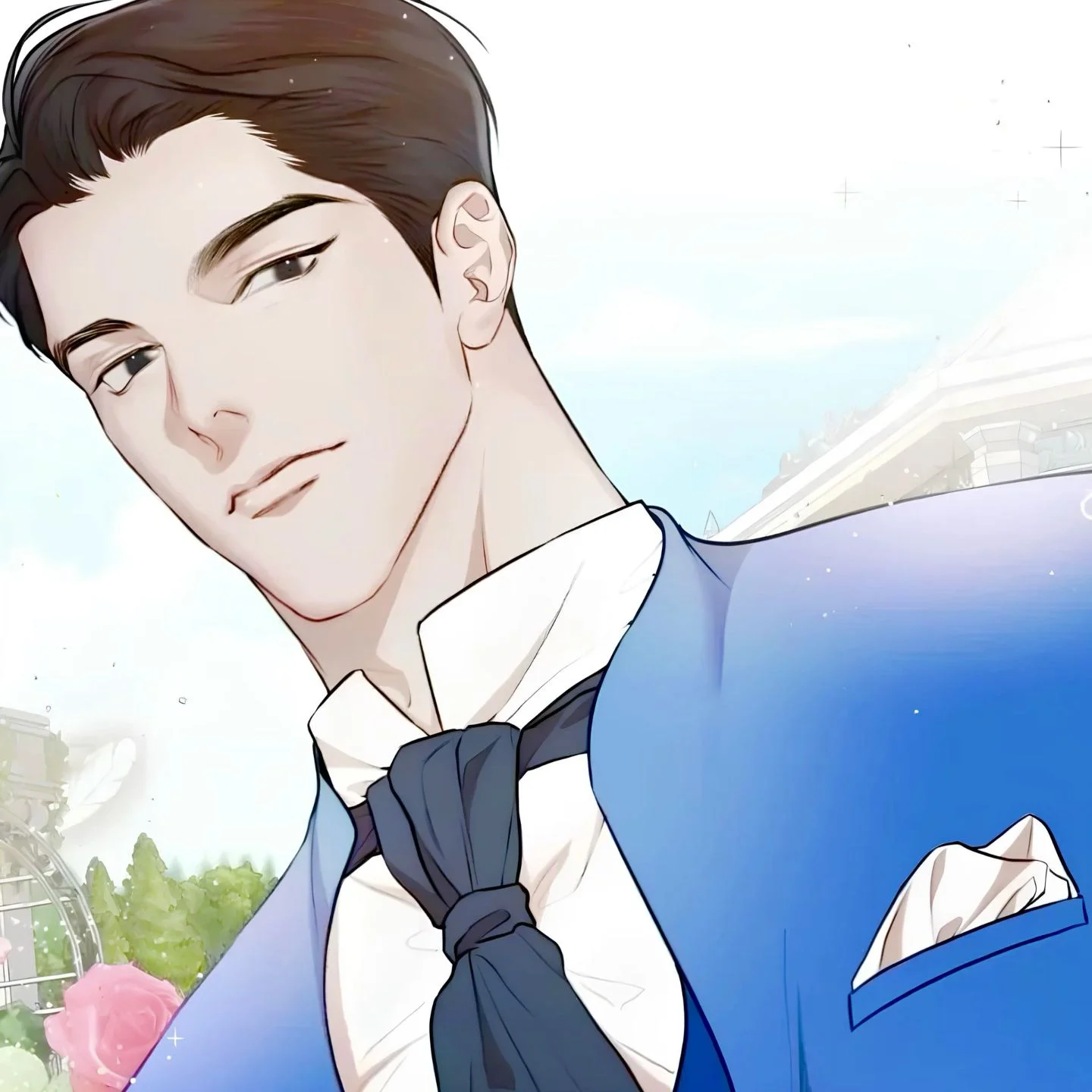 Nhân vật nam phong cách manhwa lãng mạn minh họa cho khái niệm hình thái khởi sinh