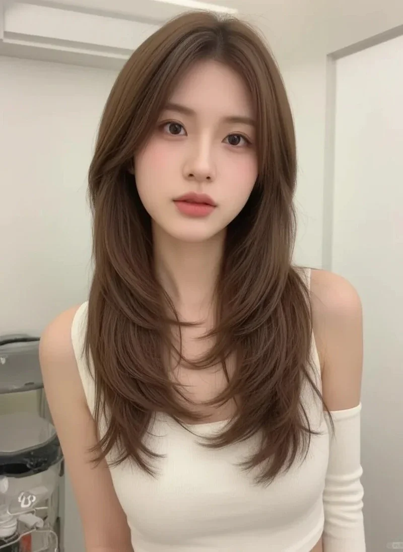 Kiểu tóc Butterfly Layer giúp tóc bồng bềnh tự nhiên