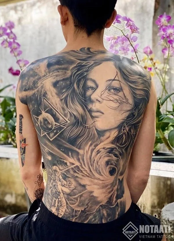 Hình xăm nghệ thuật cực ngầu cực cá tính - Notaati Tattoo